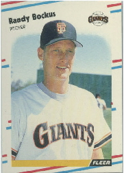 1988 Fleer Update Baseball Cards       127     Randy Bockus
